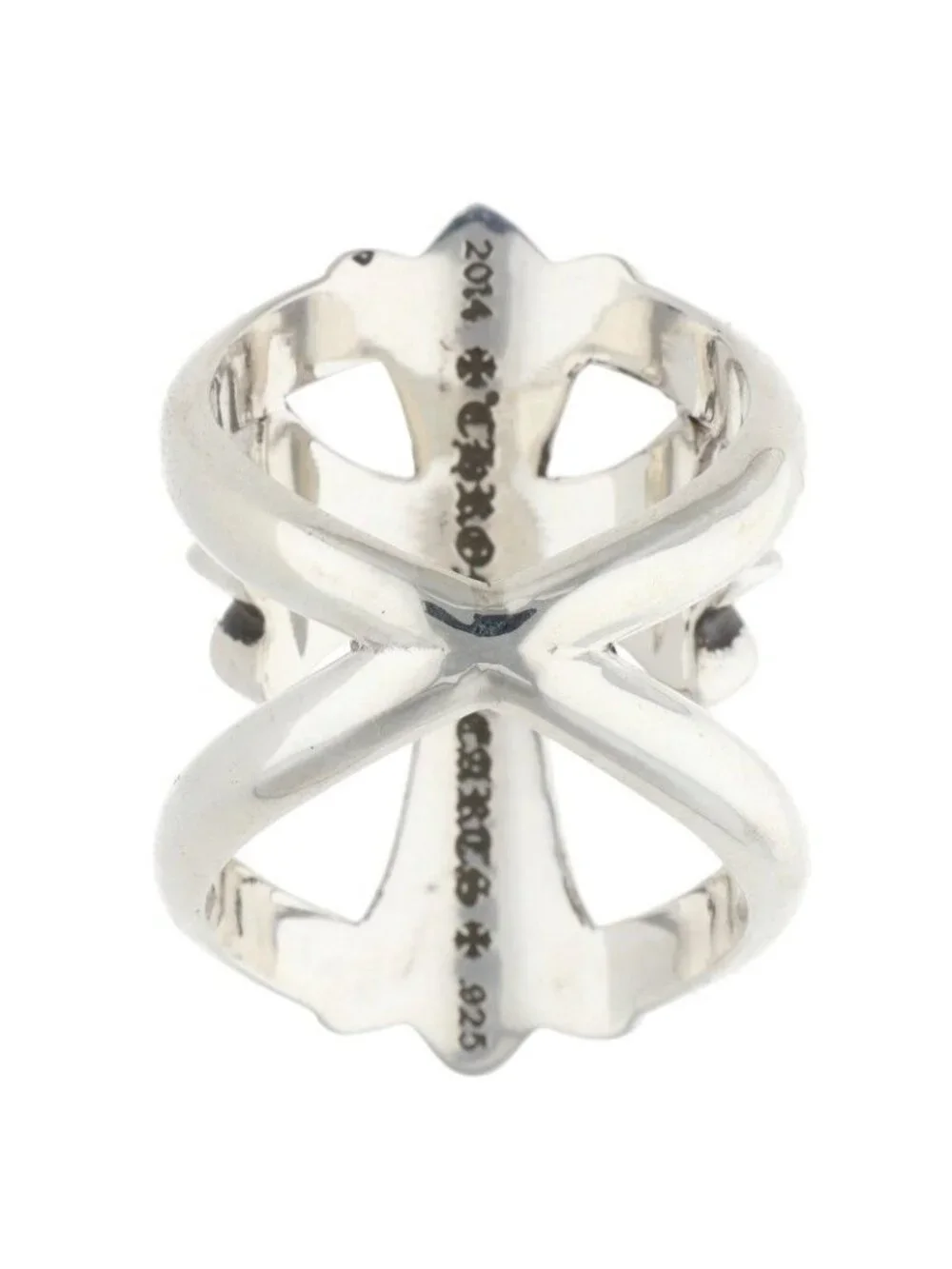 Chrome Hearts Infinity CH Cross Silver Ring